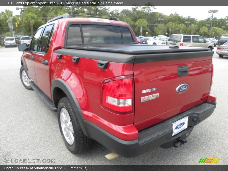 Sangria Red Metallic / Camel/Sand 2010 Ford Explorer Sport Trac XLT