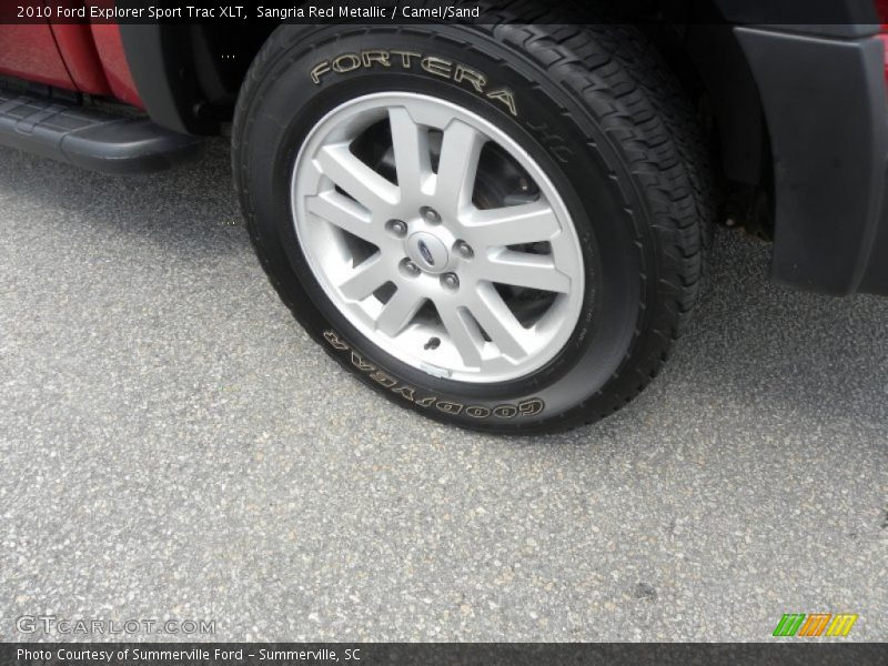 Sangria Red Metallic / Camel/Sand 2010 Ford Explorer Sport Trac XLT