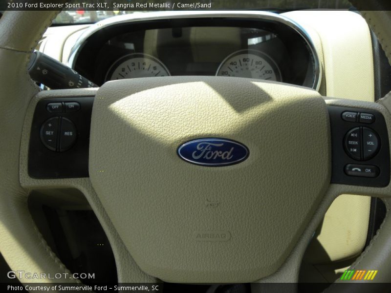 Sangria Red Metallic / Camel/Sand 2010 Ford Explorer Sport Trac XLT