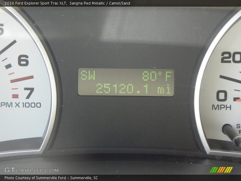 Sangria Red Metallic / Camel/Sand 2010 Ford Explorer Sport Trac XLT