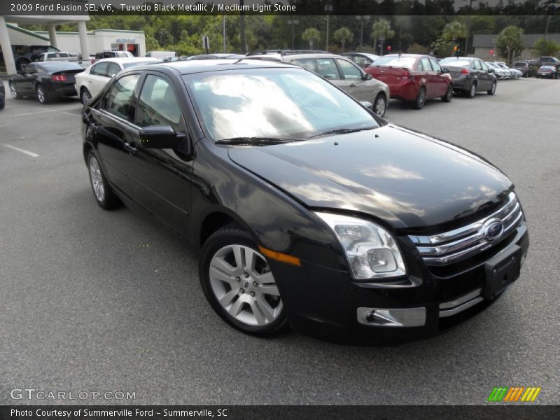 Tuxedo Black Metallic / Medium Light Stone 2009 Ford Fusion SEL V6