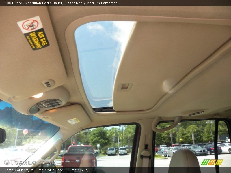 Sunroof of 2001 Expedition Eddie Bauer