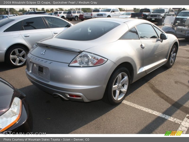 Quicksilver Pearl / Medium Gray 2009 Mitsubishi Eclipse GS Coupe