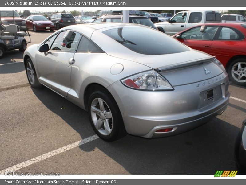 Quicksilver Pearl / Medium Gray 2009 Mitsubishi Eclipse GS Coupe