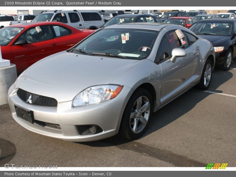 Quicksilver Pearl / Medium Gray 2009 Mitsubishi Eclipse GS Coupe