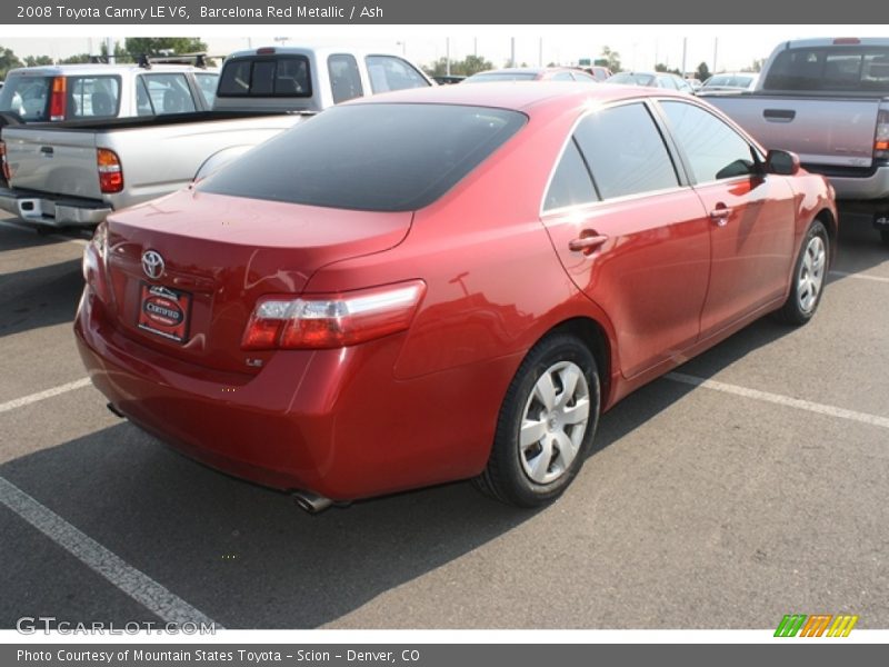 Barcelona Red Metallic / Ash 2008 Toyota Camry LE V6