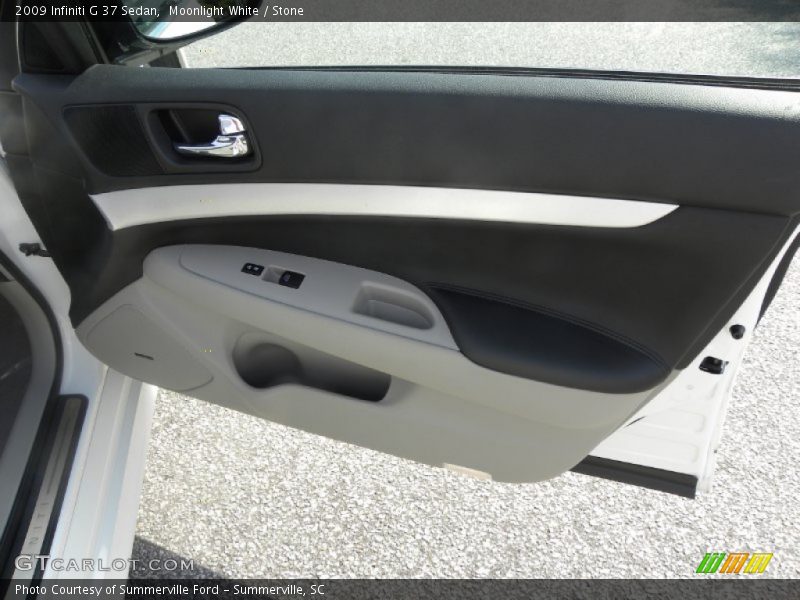 Moonlight White / Stone 2009 Infiniti G 37 Sedan
