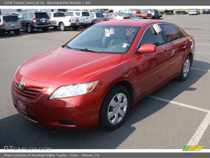 Barcelona Red Metallic / Ash 2008 Toyota Camry LE V6