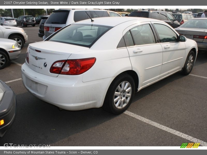 Stone White / Dark Slate Gray/Light Slate Gray 2007 Chrysler Sebring Sedan