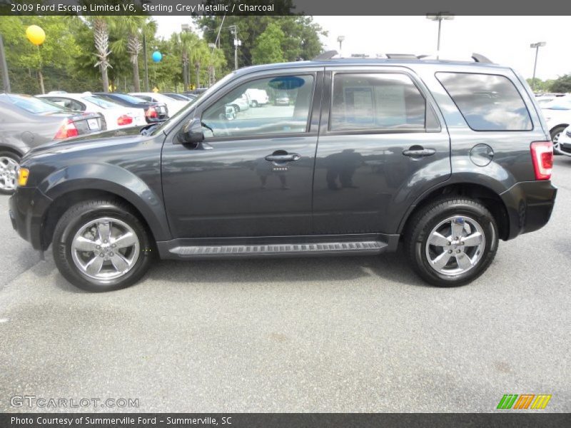 Sterling Grey Metallic / Charcoal 2009 Ford Escape Limited V6