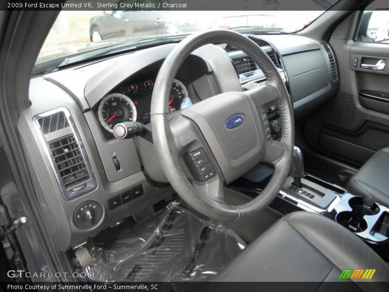Sterling Grey Metallic / Charcoal 2009 Ford Escape Limited V6