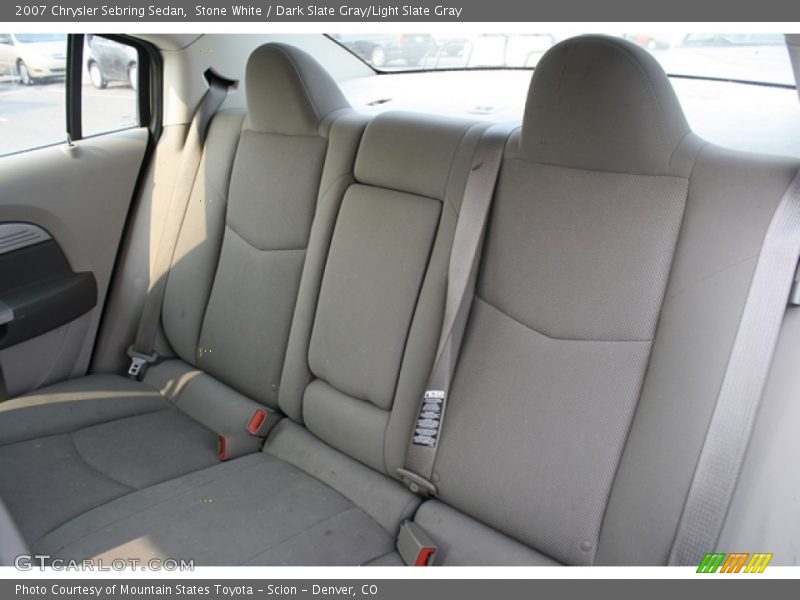 Stone White / Dark Slate Gray/Light Slate Gray 2007 Chrysler Sebring Sedan