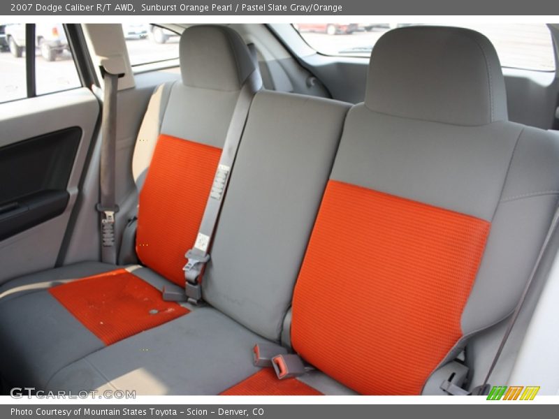 Sunburst Orange Pearl / Pastel Slate Gray/Orange 2007 Dodge Caliber R/T AWD