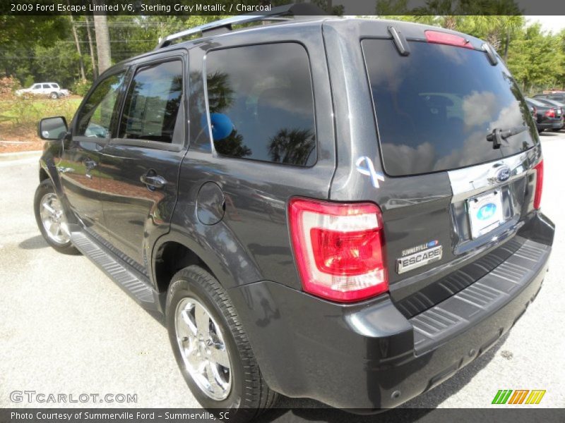 Sterling Grey Metallic / Charcoal 2009 Ford Escape Limited V6