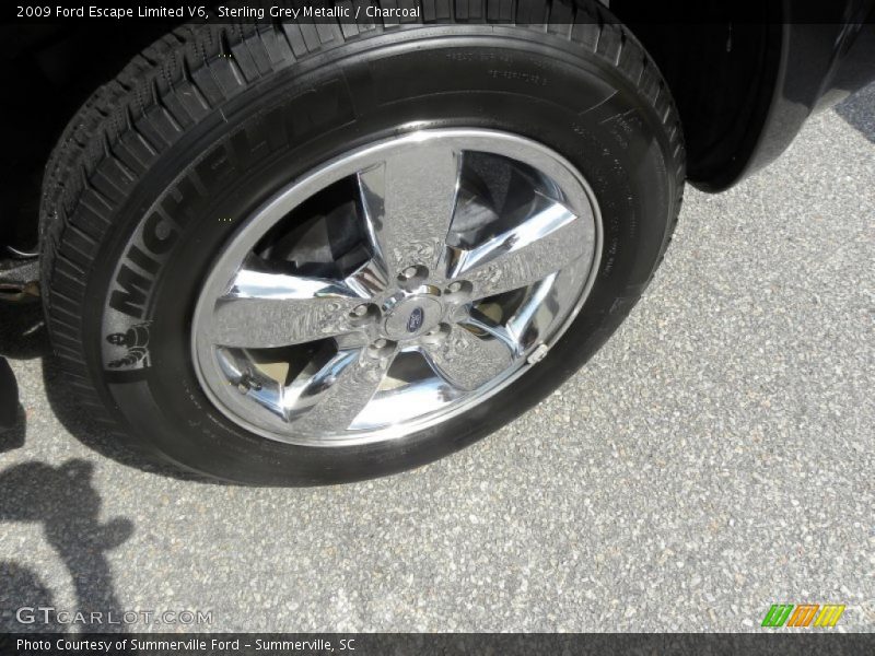 Sterling Grey Metallic / Charcoal 2009 Ford Escape Limited V6