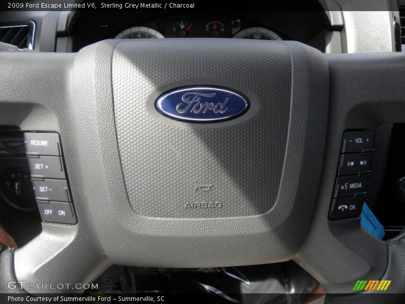 Sterling Grey Metallic / Charcoal 2009 Ford Escape Limited V6