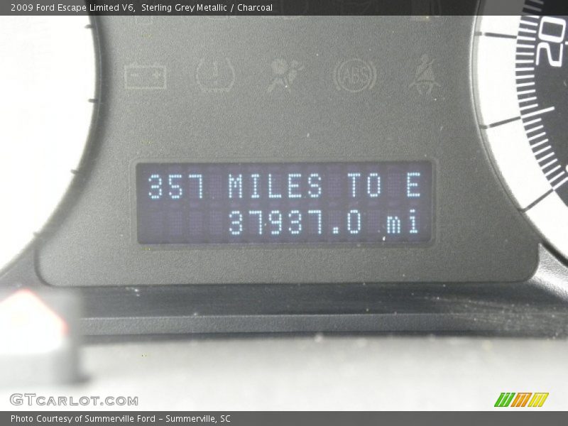 Sterling Grey Metallic / Charcoal 2009 Ford Escape Limited V6
