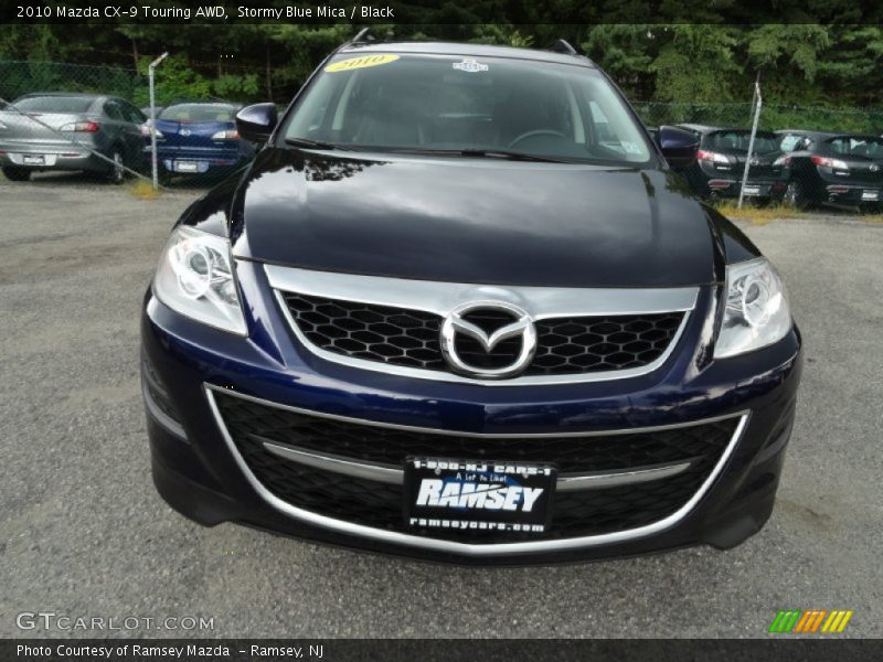 Stormy Blue Mica / Black 2010 Mazda CX-9 Touring AWD