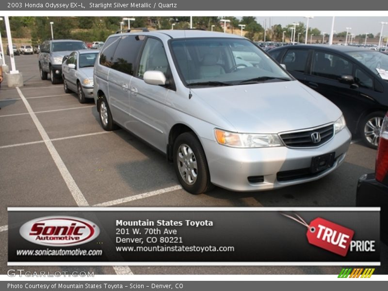 Starlight Silver Metallic / Quartz 2003 Honda Odyssey EX-L