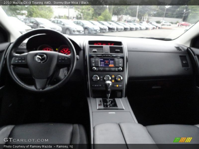 Stormy Blue Mica / Black 2010 Mazda CX-9 Touring AWD