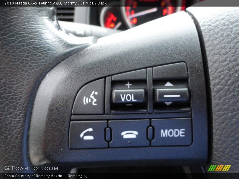 Stormy Blue Mica / Black 2010 Mazda CX-9 Touring AWD
