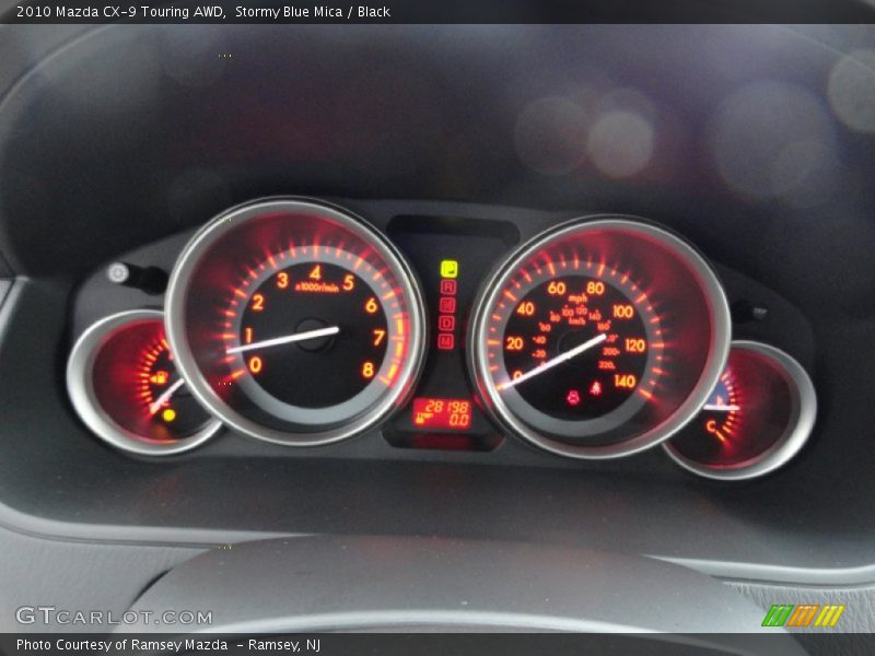 Stormy Blue Mica / Black 2010 Mazda CX-9 Touring AWD
