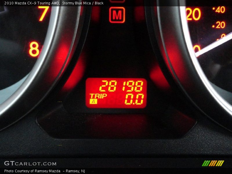 Stormy Blue Mica / Black 2010 Mazda CX-9 Touring AWD