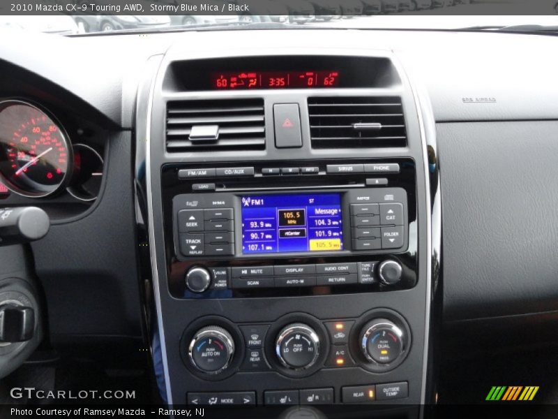 Stormy Blue Mica / Black 2010 Mazda CX-9 Touring AWD