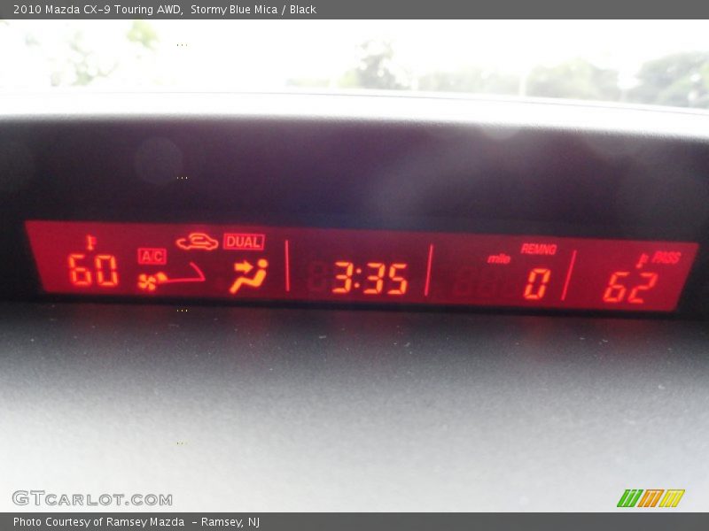 Stormy Blue Mica / Black 2010 Mazda CX-9 Touring AWD