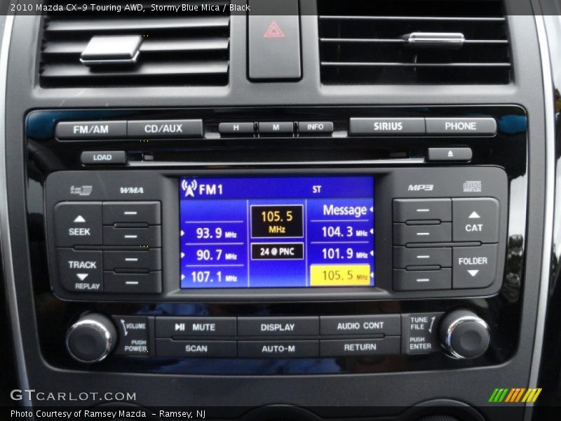 Stormy Blue Mica / Black 2010 Mazda CX-9 Touring AWD