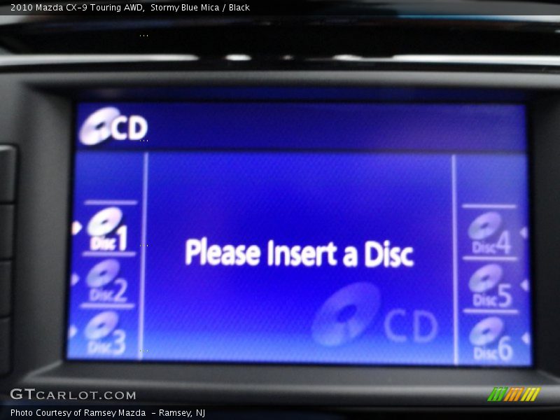 Stormy Blue Mica / Black 2010 Mazda CX-9 Touring AWD
