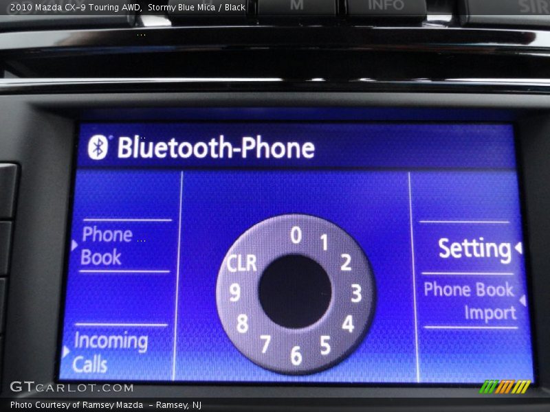 Stormy Blue Mica / Black 2010 Mazda CX-9 Touring AWD
