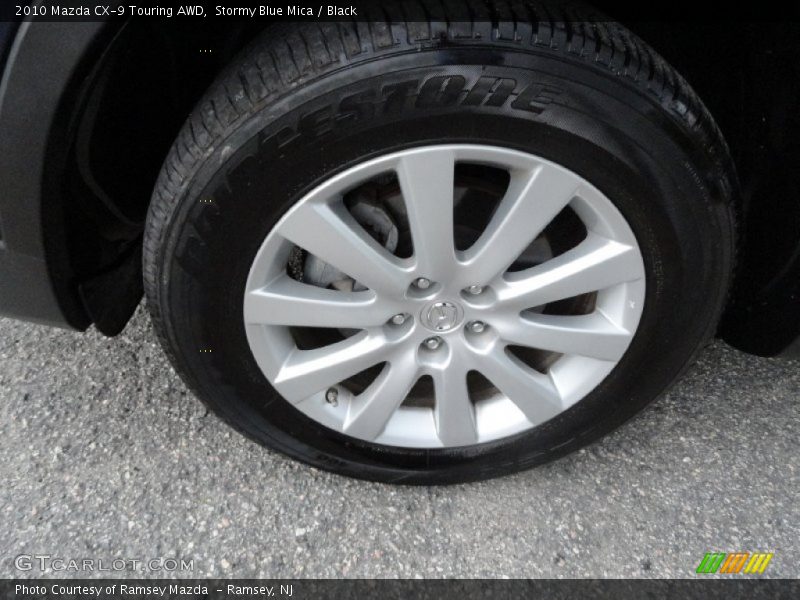 Stormy Blue Mica / Black 2010 Mazda CX-9 Touring AWD