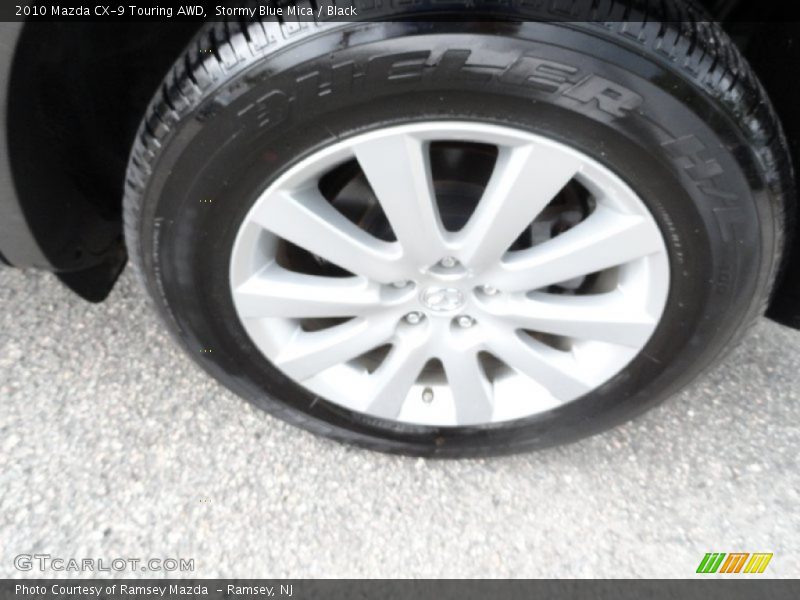Stormy Blue Mica / Black 2010 Mazda CX-9 Touring AWD