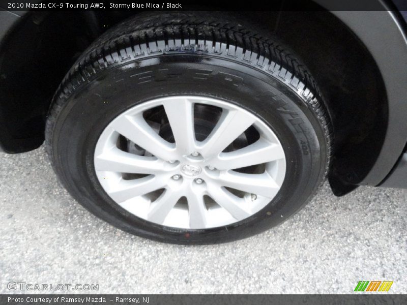 Stormy Blue Mica / Black 2010 Mazda CX-9 Touring AWD