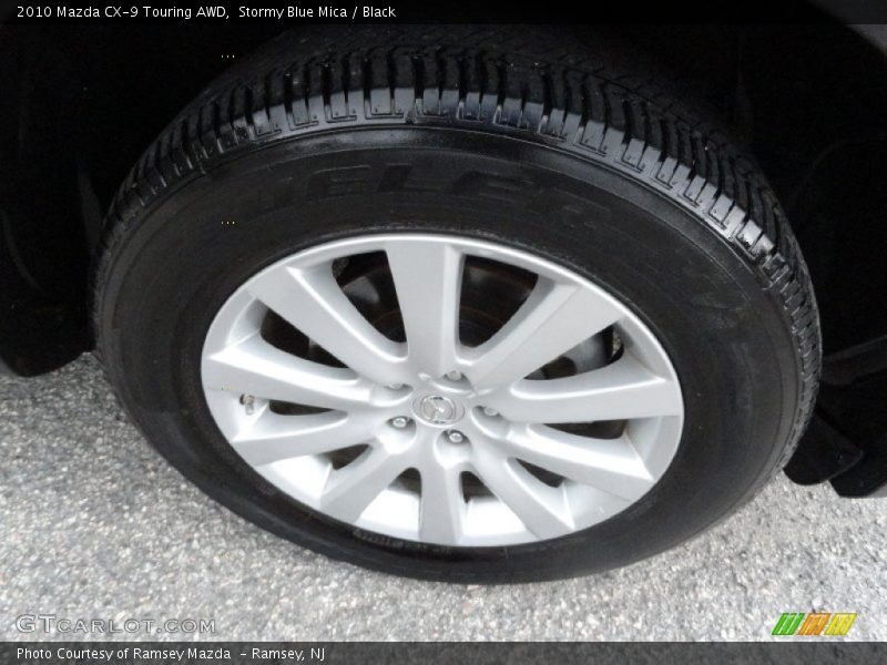 Stormy Blue Mica / Black 2010 Mazda CX-9 Touring AWD