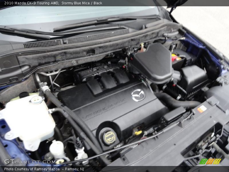 Stormy Blue Mica / Black 2010 Mazda CX-9 Touring AWD