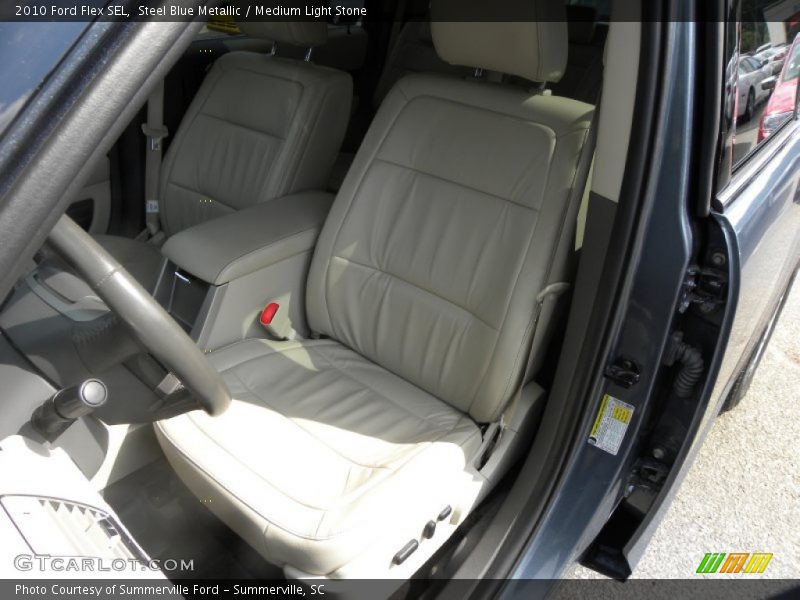 Steel Blue Metallic / Medium Light Stone 2010 Ford Flex SEL