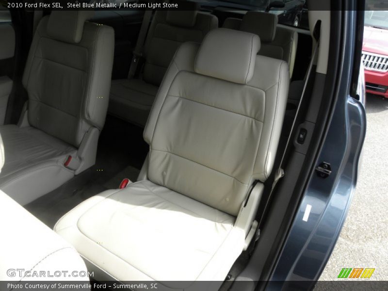 Steel Blue Metallic / Medium Light Stone 2010 Ford Flex SEL