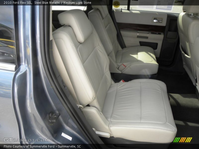 Steel Blue Metallic / Medium Light Stone 2010 Ford Flex SEL