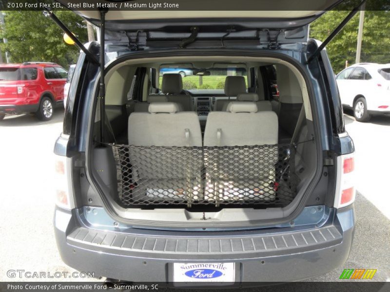 Steel Blue Metallic / Medium Light Stone 2010 Ford Flex SEL