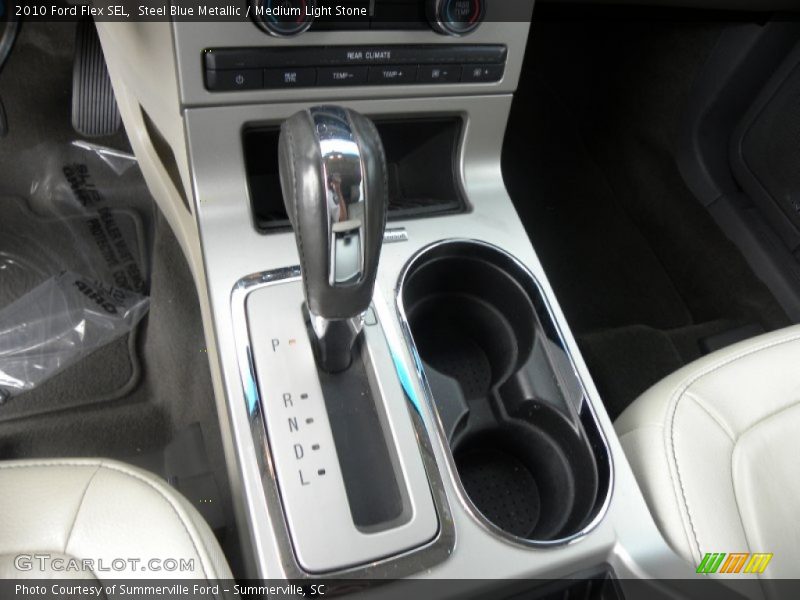 Steel Blue Metallic / Medium Light Stone 2010 Ford Flex SEL