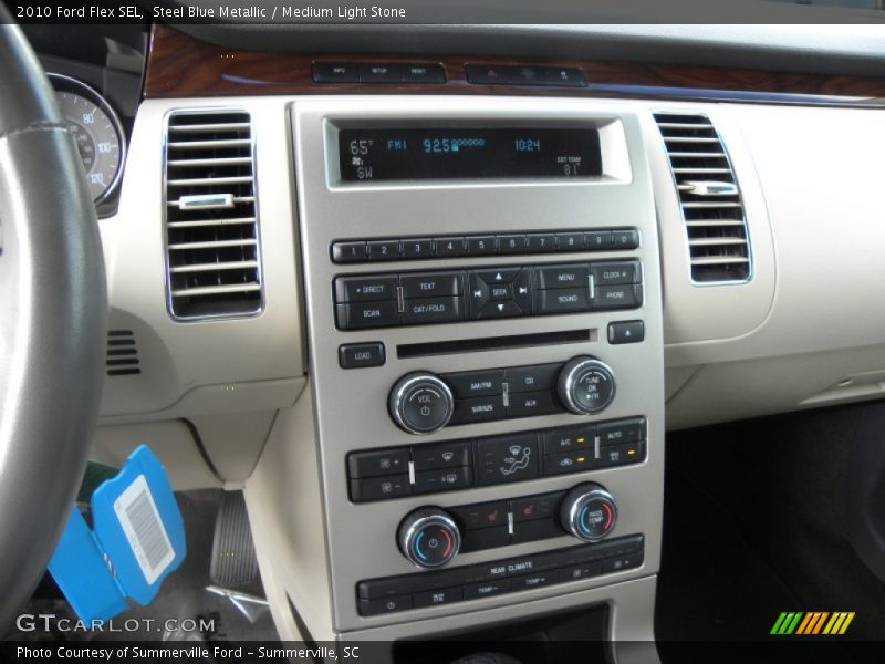 Steel Blue Metallic / Medium Light Stone 2010 Ford Flex SEL