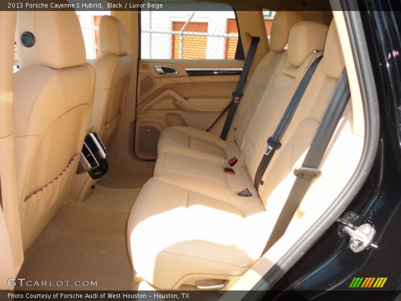 Black / Luxor Beige 2013 Porsche Cayenne S Hybrid