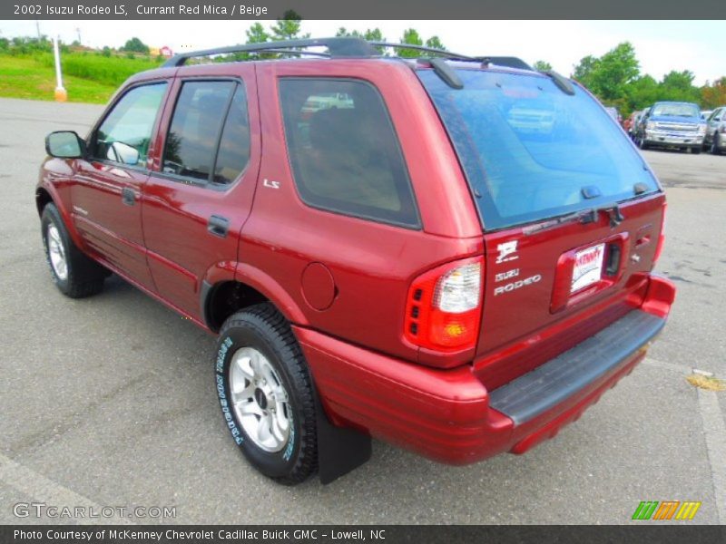 Currant Red Mica / Beige 2002 Isuzu Rodeo LS