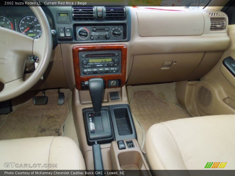 Dashboard of 2002 Rodeo LS