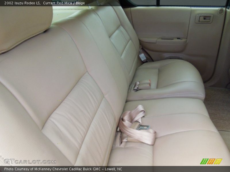 Rear Seat of 2002 Rodeo LS