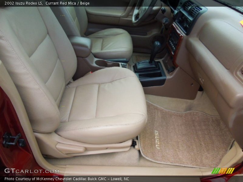 Front Seat of 2002 Rodeo LS