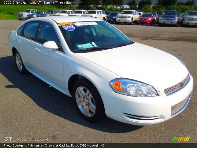 Summit White / Ebony 2012 Chevrolet Impala LT