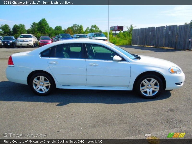 Summit White / Ebony 2012 Chevrolet Impala LT